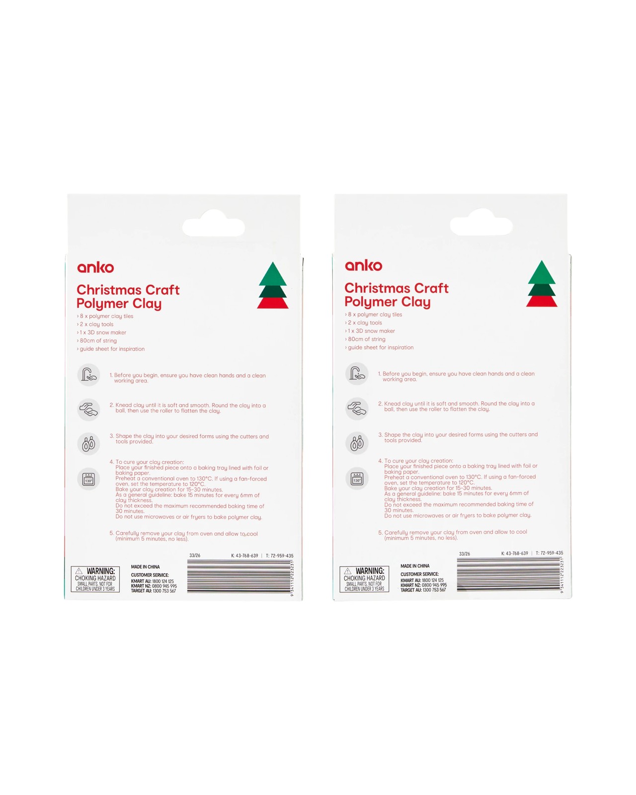 Anko Christmas Craft Polymer Clay Kit -  Assorted 3 of 3
