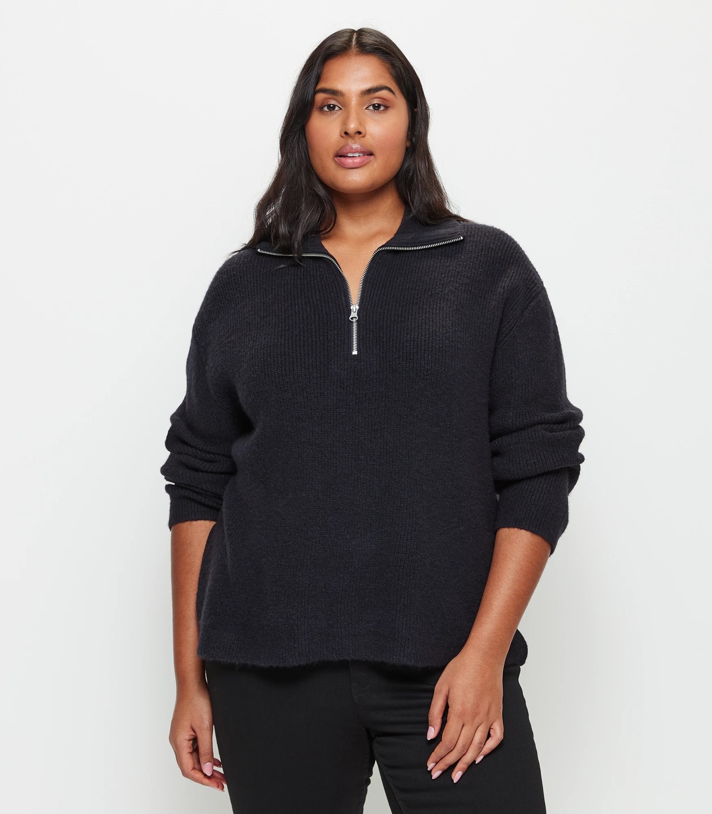 Half zip knit discount jumper