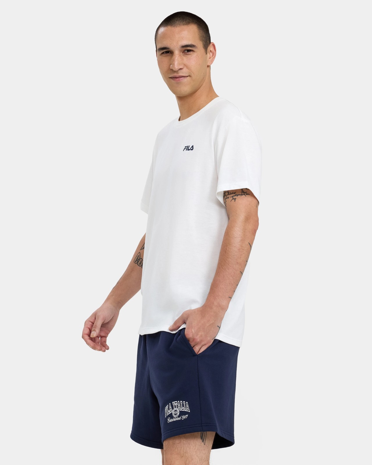 Fila Carlo Fleece Shorts - Navy 3 of 5