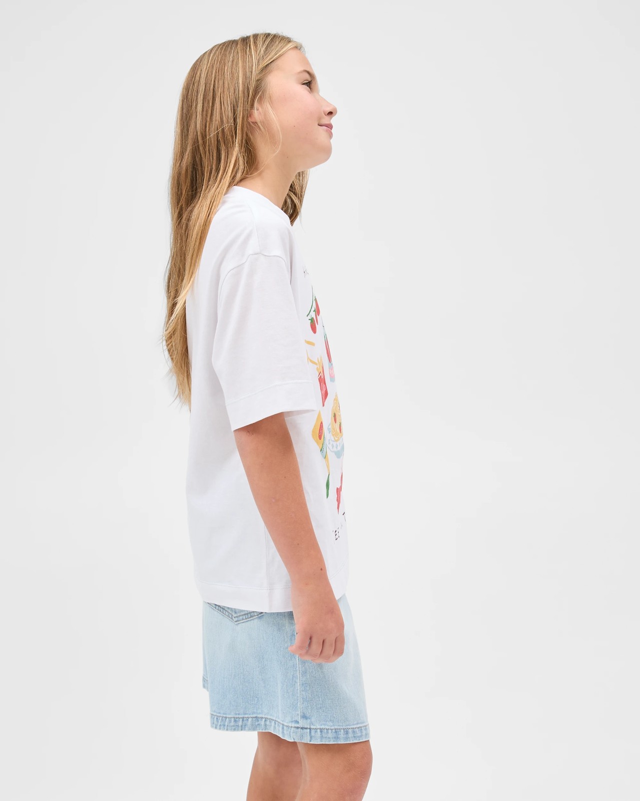Australian Cotton Oversized T-Shirt - Pasta White 3 of 6