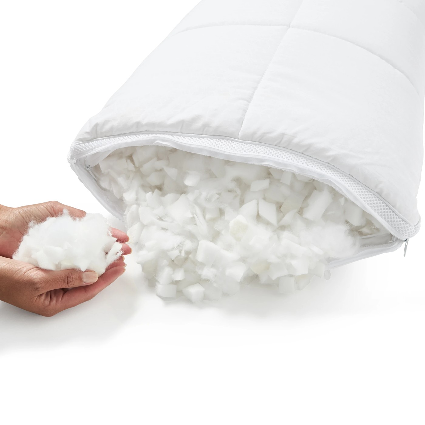 Adjustable Memory Foam Cooling Pillow, High Profile, White - Anko 4 of 5