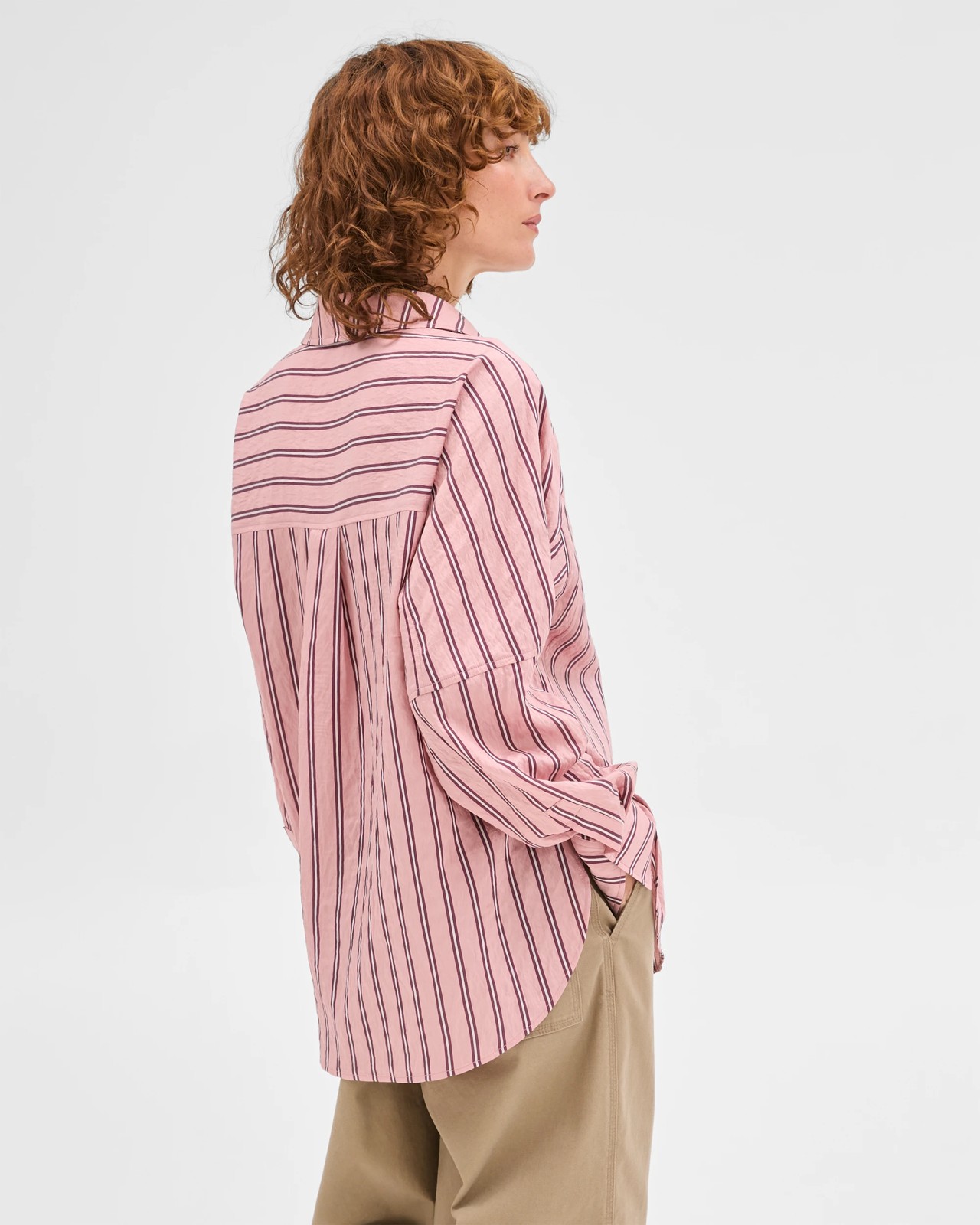Relaxed 2-Way Shirt - Soft Blush Stripe 4 of 6