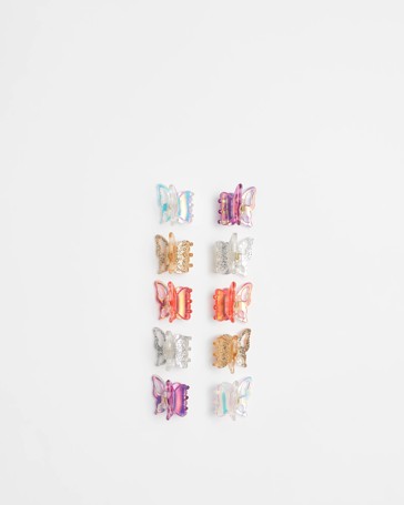 Kids 6 Pack Butterfly Clips