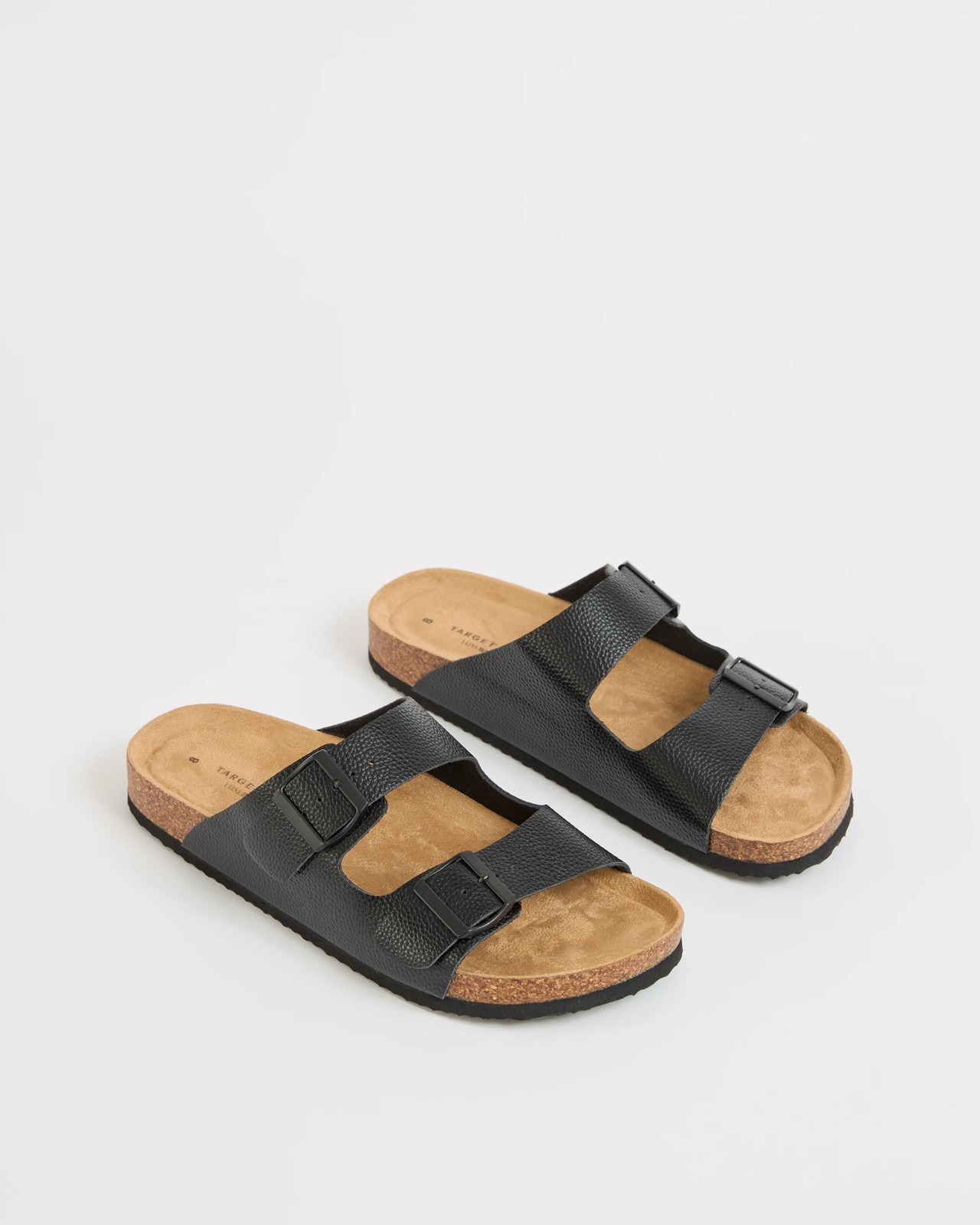 Smooth Moulded Cork Sandals - Solomon - Black Pebble 2 of 3