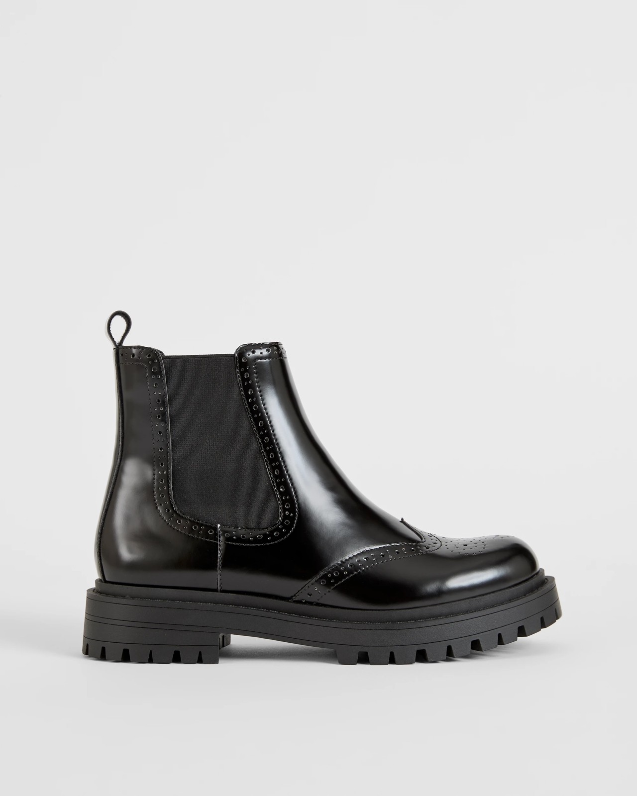 Brogue Chelsea Boots - Black 2 of 4