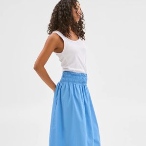 Resort Shirred Waist Skirt