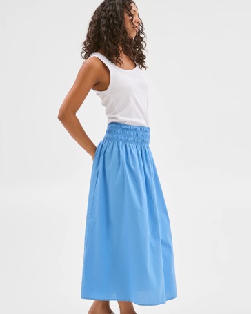 Resort Shirred Waist Skirt