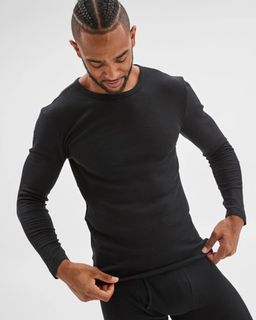 Maxx Australian Cotton Blend Long Sleeve Waffle Thermal Top