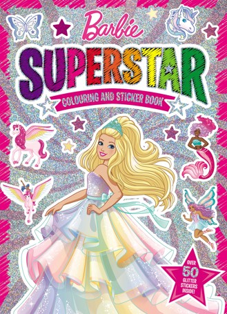 Barbie: Superstar Colouring and Sticker Book