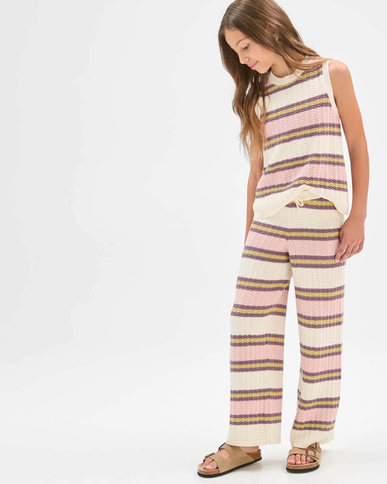 Australian Cotton Crochet Knit Tank Top 2 of 5