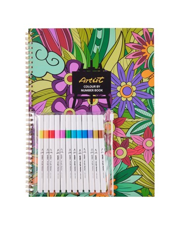 Anko Colour By Number Set - Flowers