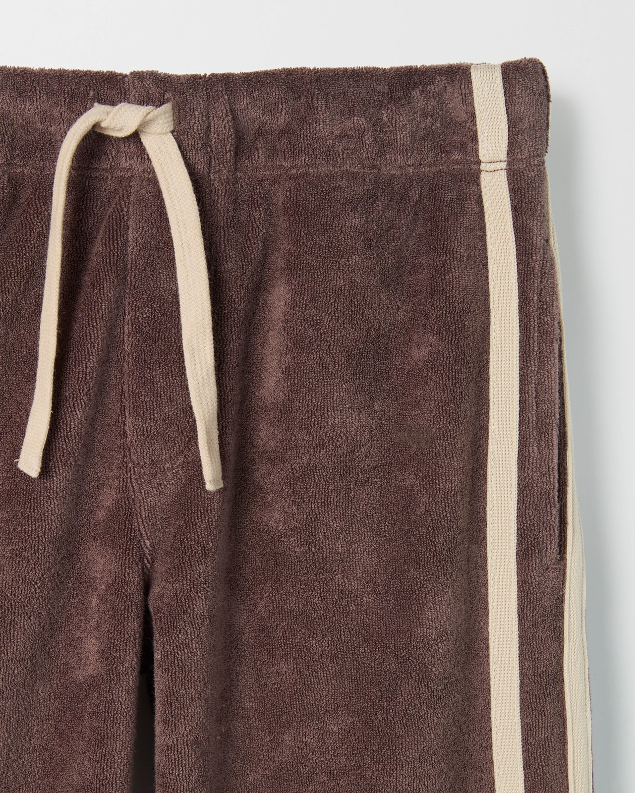 Australian Cotton Blend Reverse Terry Trackpants - Brown 2 of 2