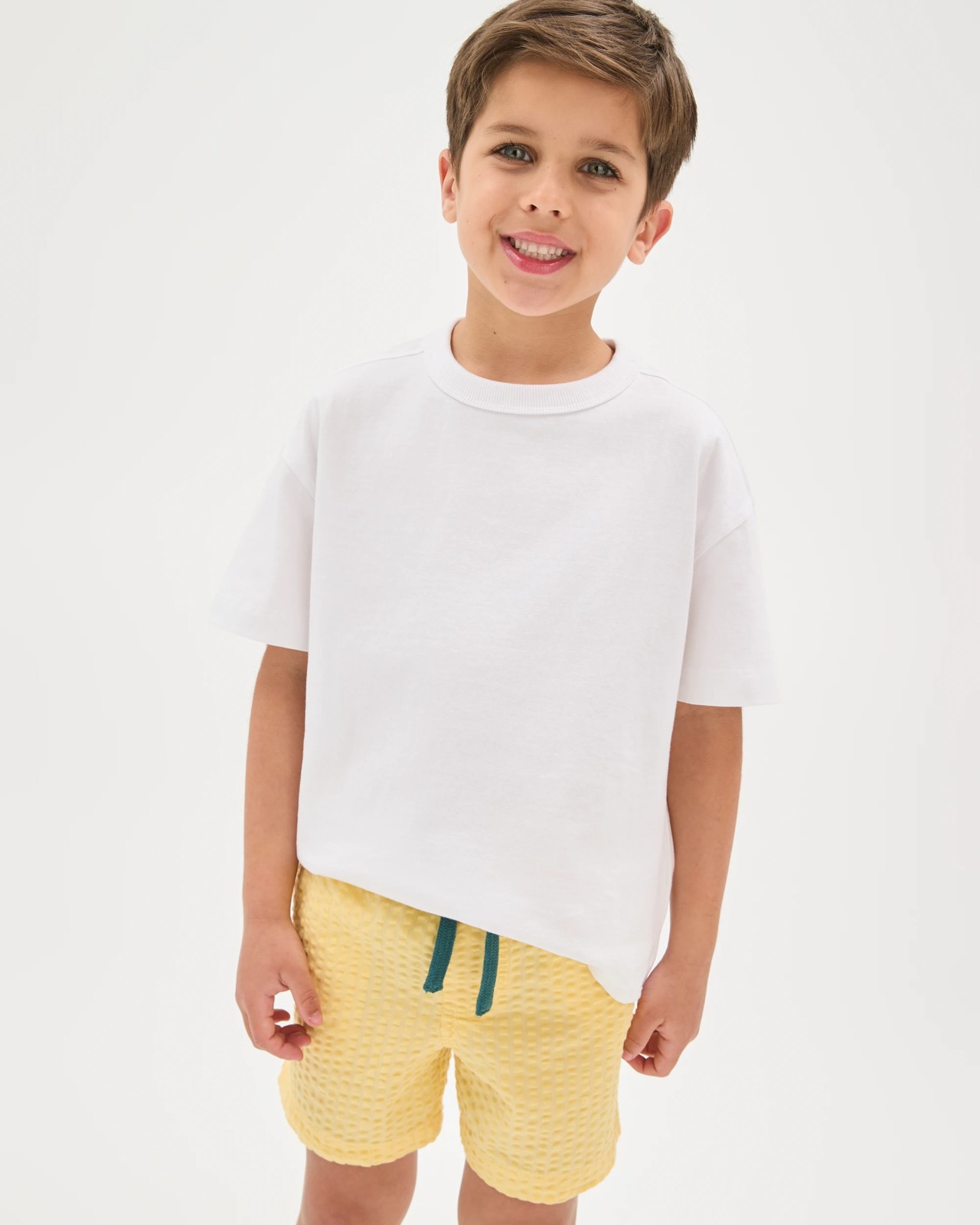 Australian Cotton Seersucker Volley Shorts - Sunlight 2 of 5