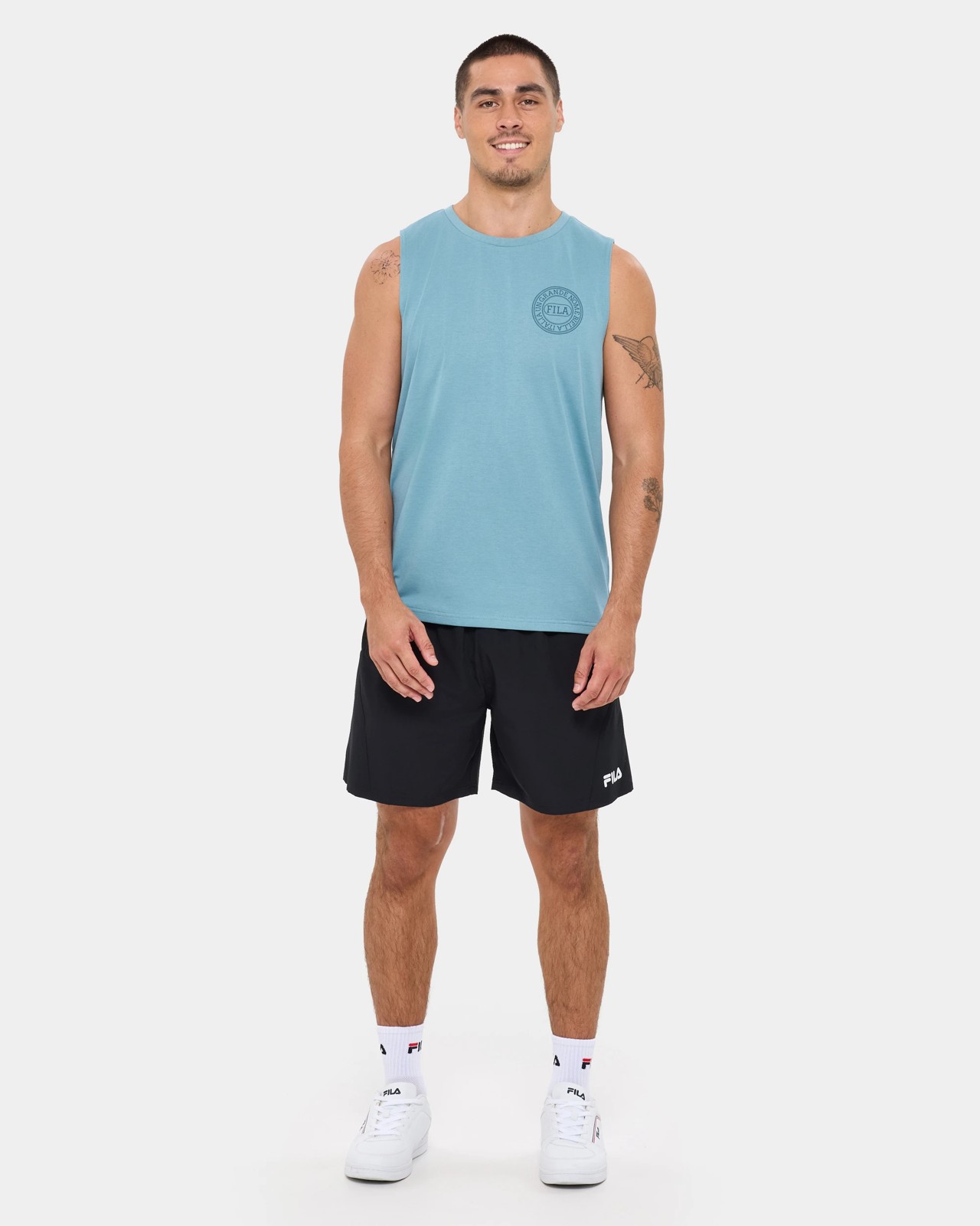 Fila Piero Graphic Tank Top - Piero Smoke Blue 2 of 5