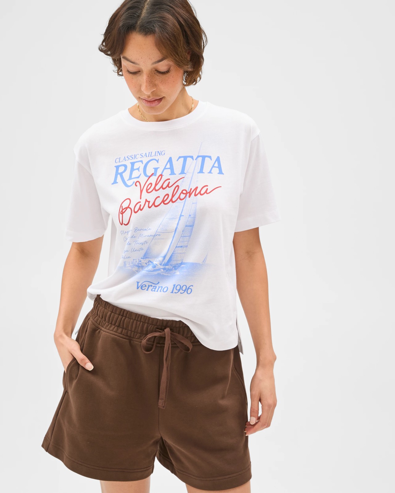 Australian Cotton Jersey Pull On Shorts - Coffee Bean 3 of 6