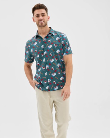 Australian Cotton Blend Summer BBQ Shirt