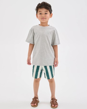 Family Matching Striped Swim Boardshorts