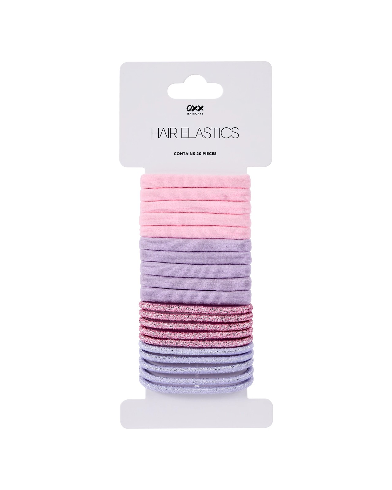 OXX Haircare 20 Piece Hair Elastics - Pink and Lilac 4 of 4