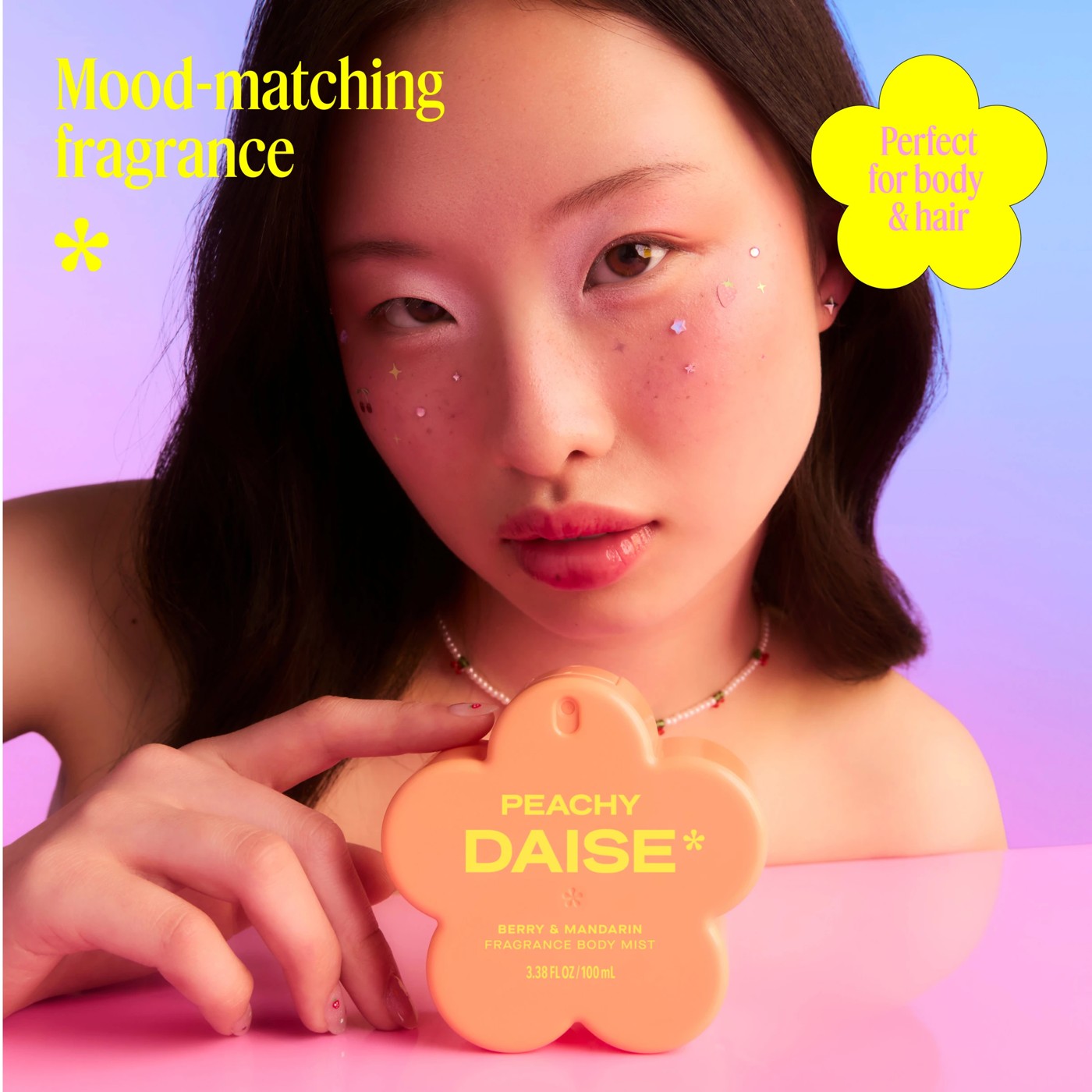 Peachy Daise Fragrance Body Mist 100ml - Berry and Mandarin 3 of 6