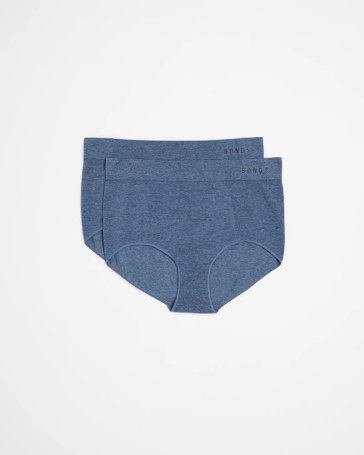 Bonds 2 Pack Seamless Full Briefs