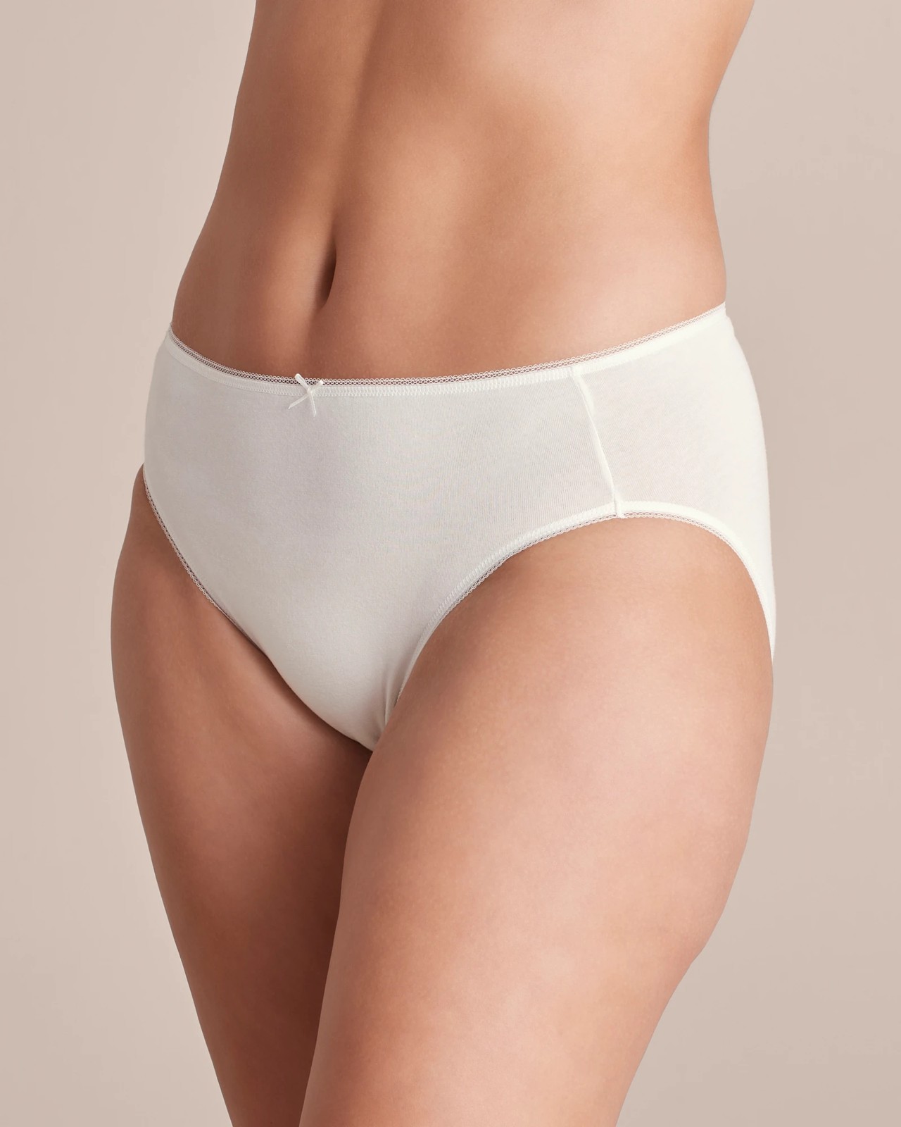 5 Pack Cotton/Elastane High Cut Briefs - Tonal Marle