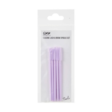 Silicone Lash and Brow Spoolie Set, Purple - OXX Cosmetics