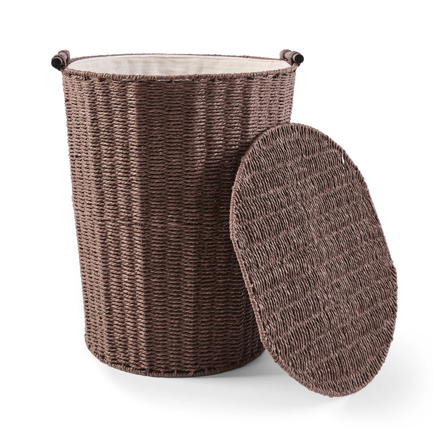 Anko Paper Rope Laundry Hamper - Brown 5 of 5