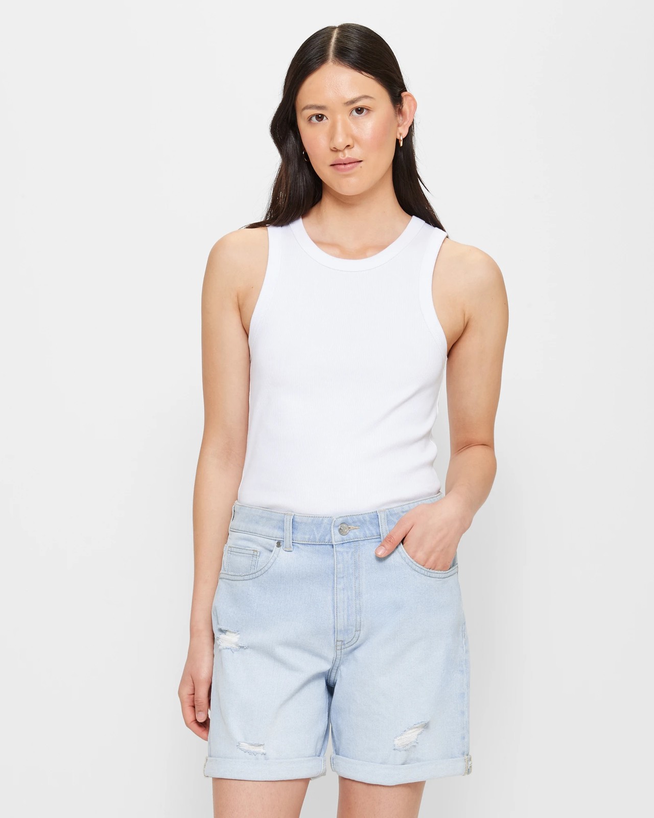 Roll Cuff Boyfriend Denim Shorts | Target Australia