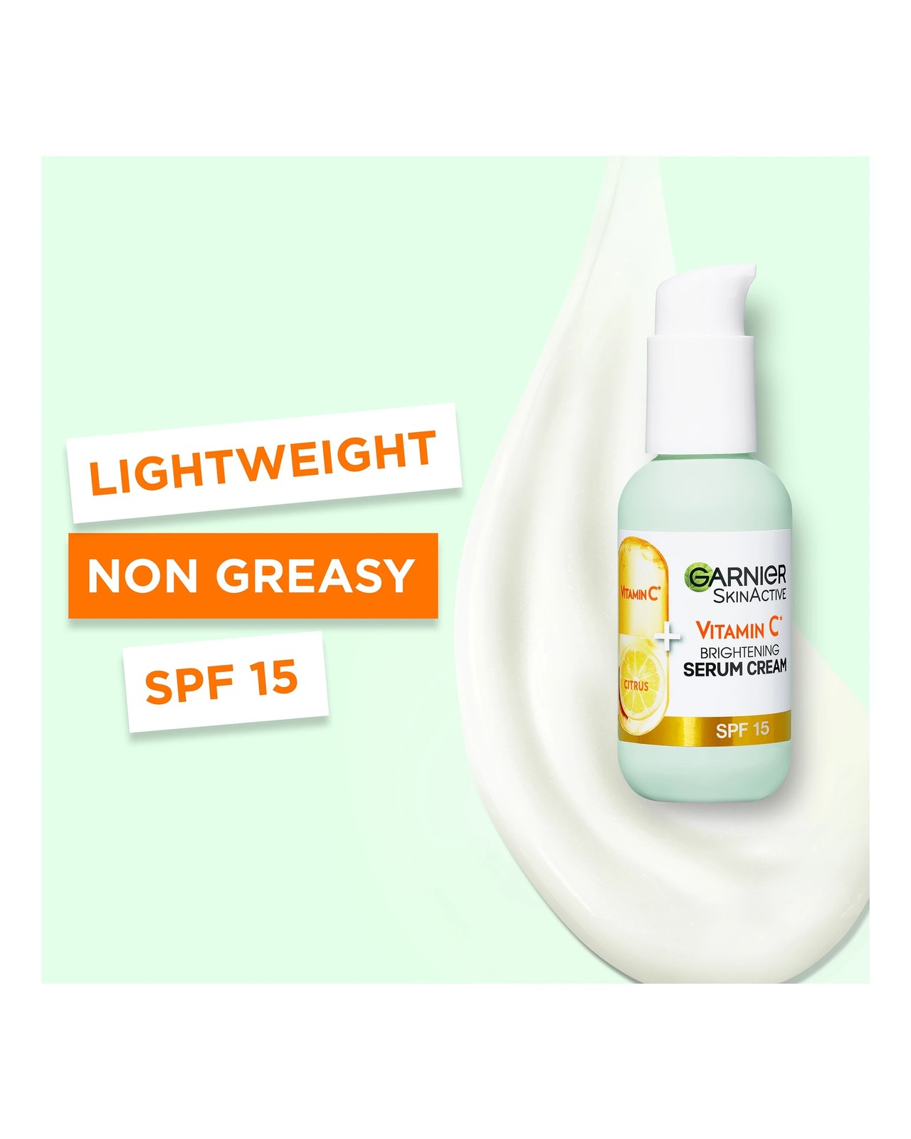 Garnier SkinActive 2 in 1 Brightening Serum Cream 50ml - Vitamin C 4 of 6