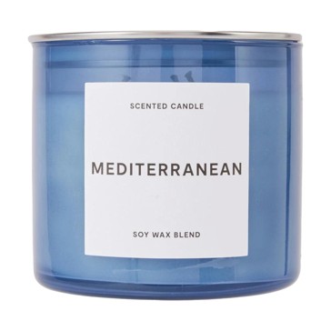 Mediterranean Inspired Glass Candle - Anko