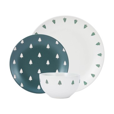 12 Piece Natural Trees Dinner Set - Anko