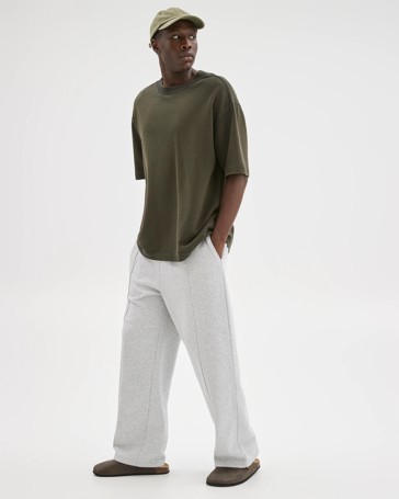 Commons Australian Cotton Blend Loose Fit Uncuffed Trackpants