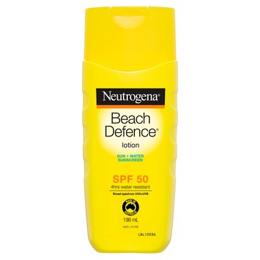 Neutrogena Beach Defence SPF50 Sun+Water Sunscreen Lotion 198ml