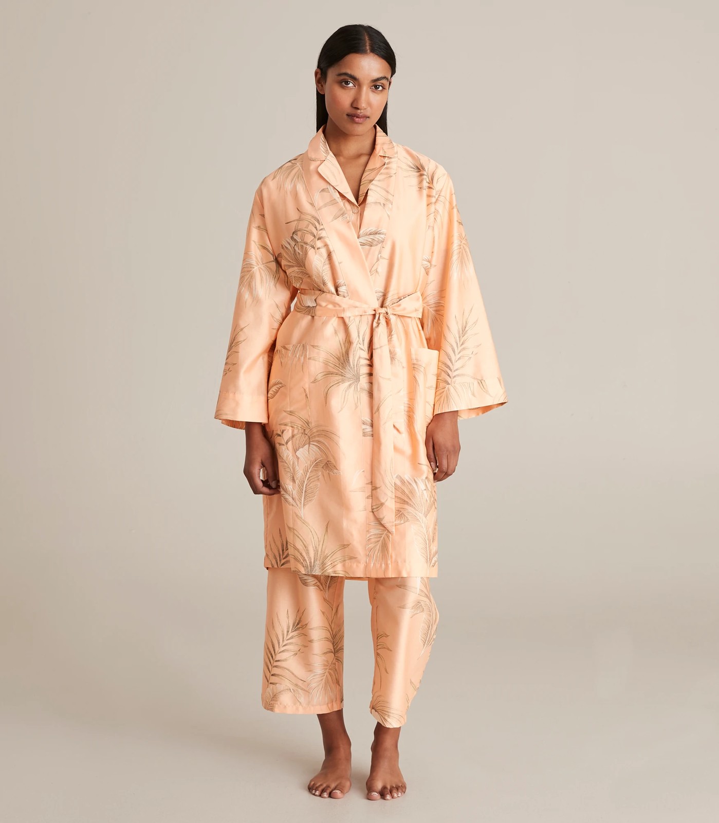 Sleep Cotton Sateen Robe 