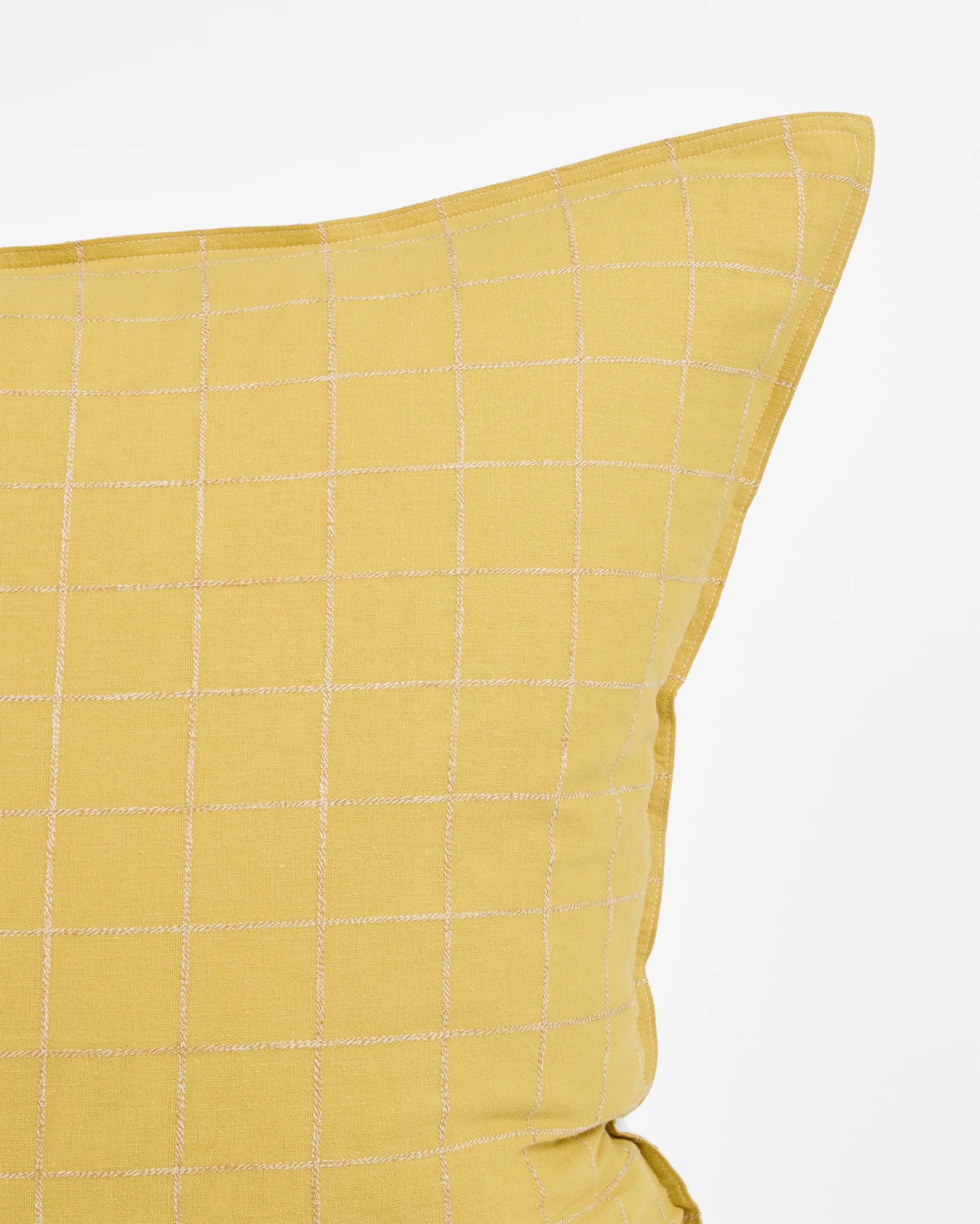 Check Linen/Cotton European Pillowcase 3 of 5