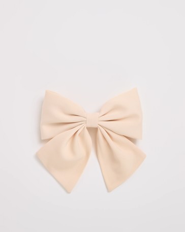 Satin Bow Barette Hair Clip