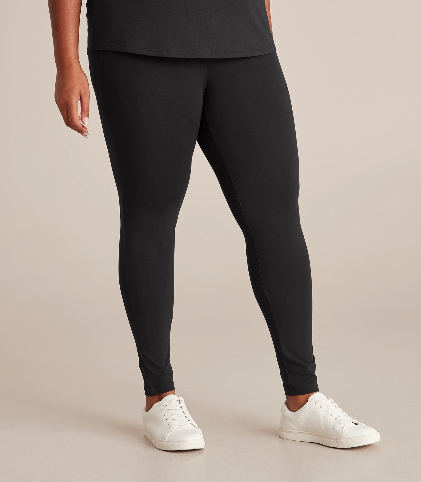 Target Curve Organic Cotton Full Length Leggings - Black