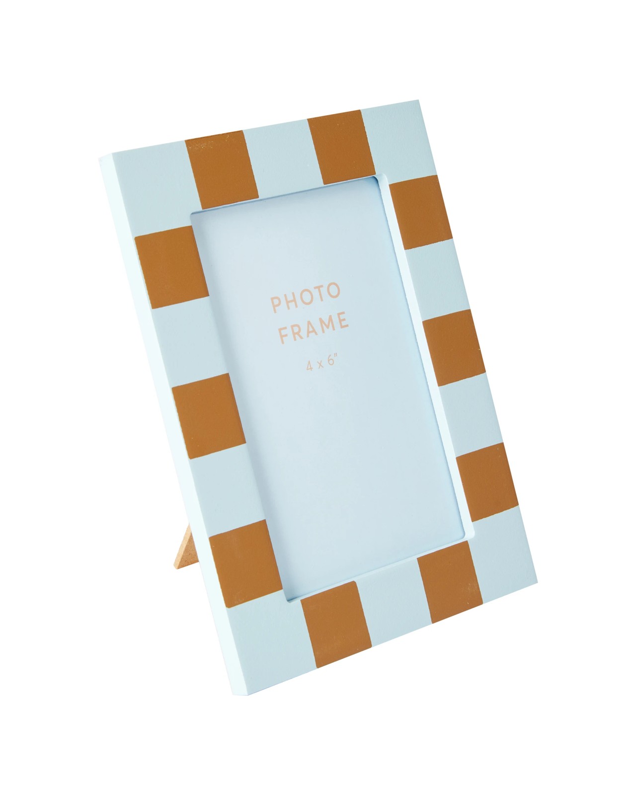 Anko Check Photo Frame 4in. x 6in. - Blue and Tan 2 of 4