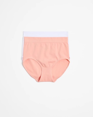 2 Pack Cotton Seamfree Full Briefs