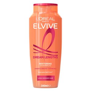 L'Oreal Paris Elvive Dream Lengths Restoring Shampoo 340ml - Vegetal Keratin and Castor Oil