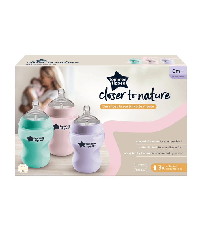 Tommee Tippee Closer to Nature Colour My World Baby Bottle 260ml