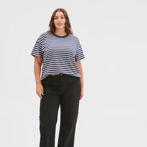 Plus Size Denim Wide Leg Full Length Jeans product image