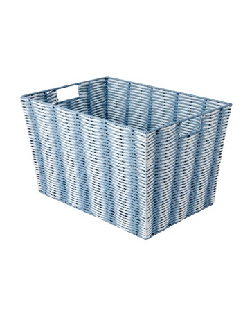 Anko Blue Rattan Look Basket