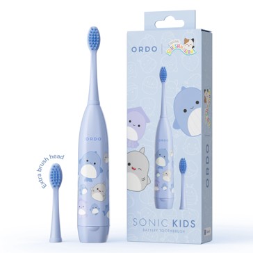 Original Squishmallows Ordo Sonic Kids Battery Toothbrush - Samir