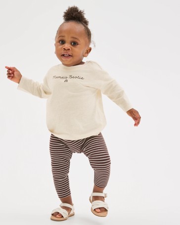 Baby Organic Cotton Long Sleeve Print T-Shirt