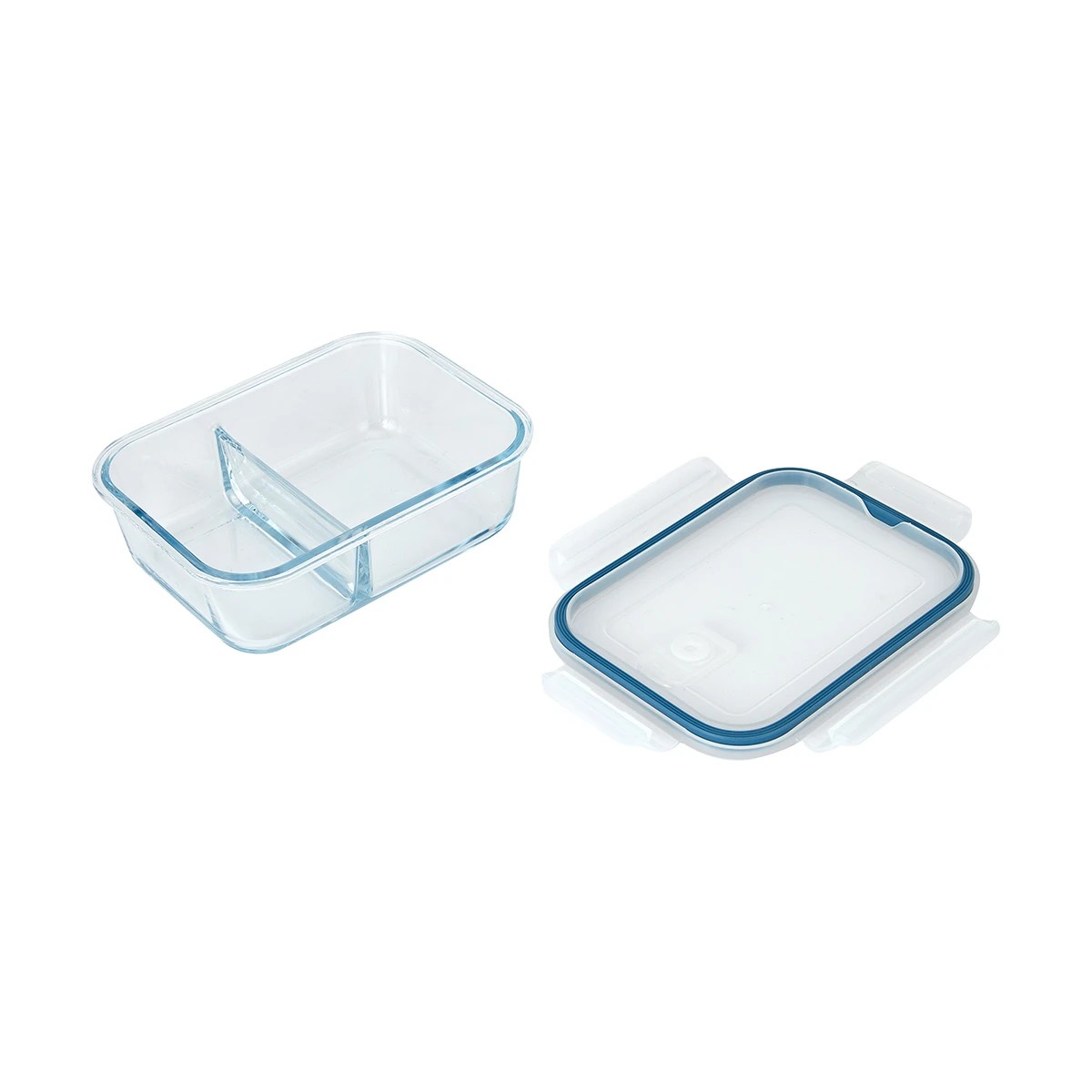 Glass Meal Prep Container, 2 Compartment - Anko | Target Australia