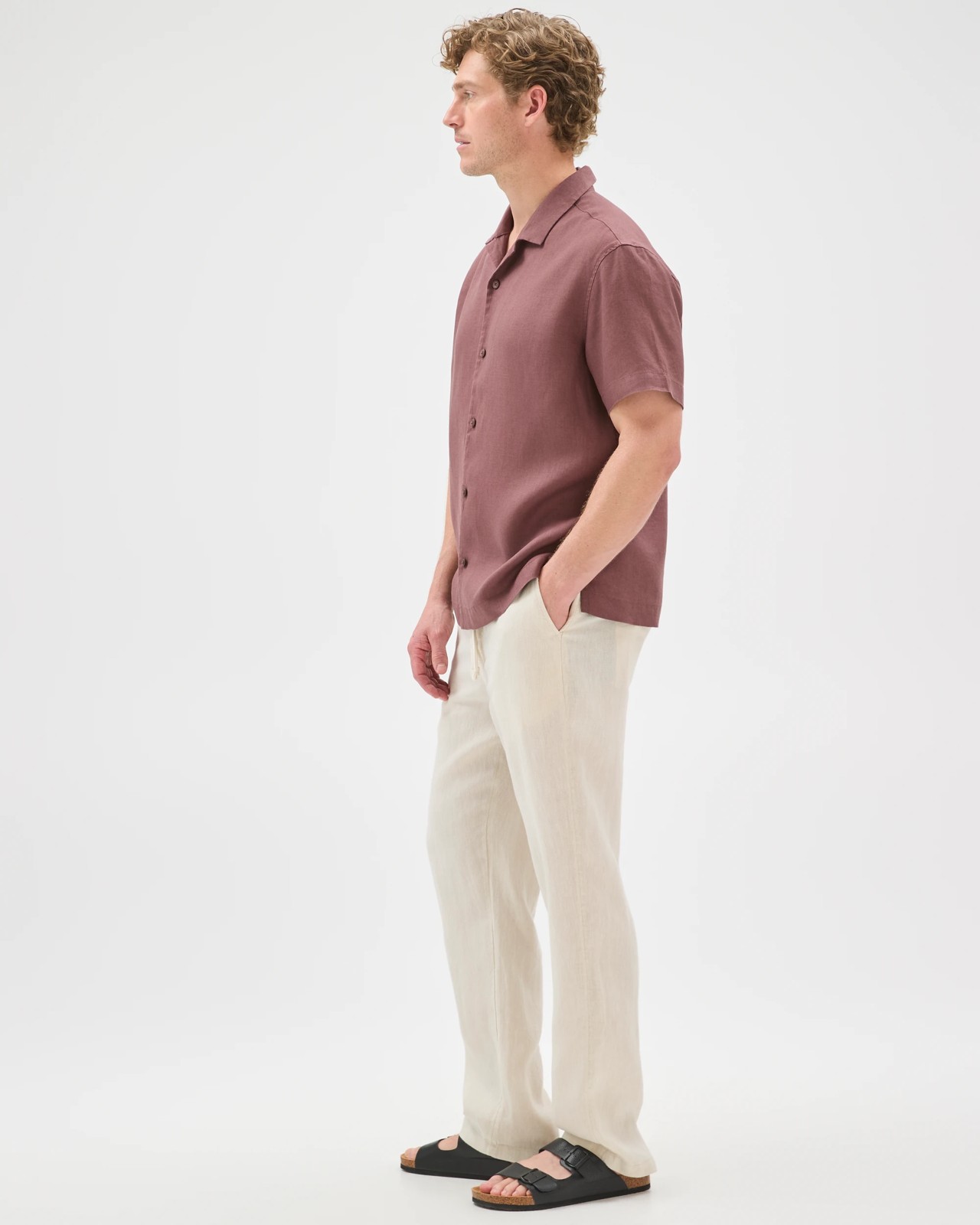 European Linen Full Length Pants 2 of 5