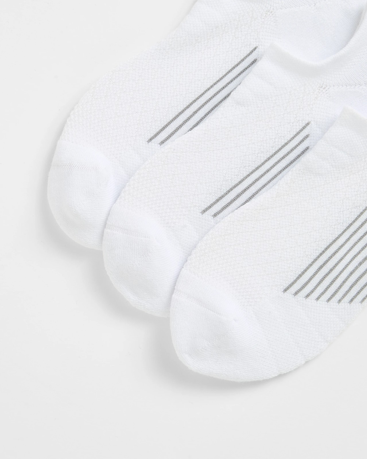 Maxx Australian Cotton Blend 3 Pack Performance No Show Sport Socks - White 2 of 3