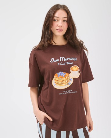 Lily Loves Australian Cotton Boyfriend Jersey Sleep T-Shirt