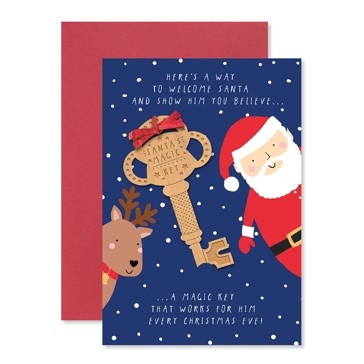 Hallmark Christmas Card - Santa Key